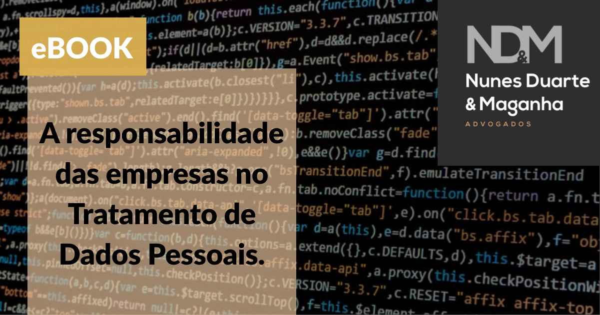  A responsabilidade das empresas no Tratamento de Dados Pessoais